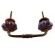 Dark Purple Crackle Ceramic Bridge Handle 